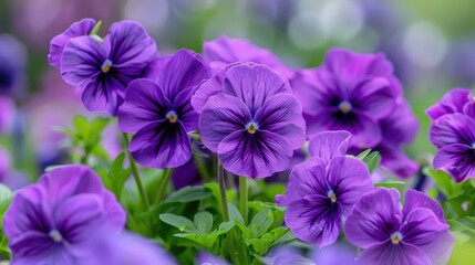 Celebrate Mother s Day with a stunning display of vibrant purple flowers in the garden conveying a heartfelt message of love and appreciation