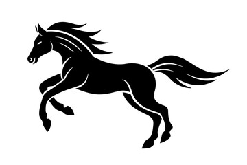 horse silhouette illustration