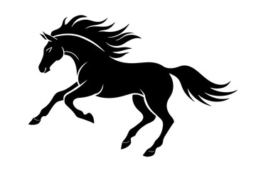 horse isolated on white