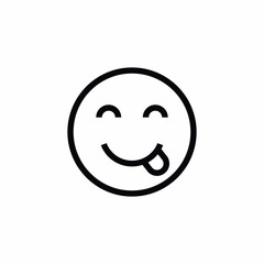 smile tongue emoji joy icon