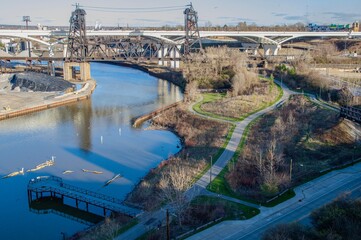 Fototapeta premium bridge over the river