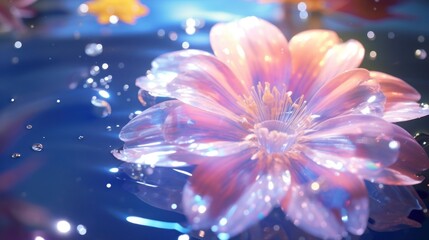 Flower floating blossom nature.