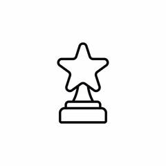 award star achievement trophy icon 