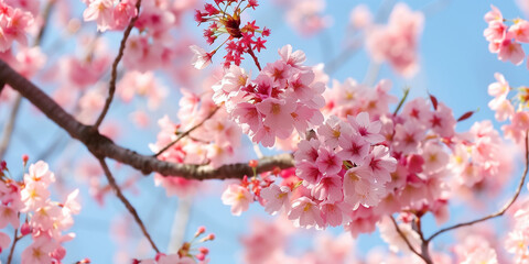 Spring time with cherry blossoms