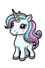 Kawaii Unicorn Daydreams, Cute Unicorn Illustrations for All Projects