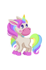 Kawaii Unicorn Daydreams, Cute Unicorn Illustrations for All Projects