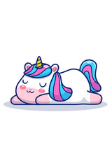 Kawaii Unicorn Daydreams, Cute Unicorn Illustrations for All Projects