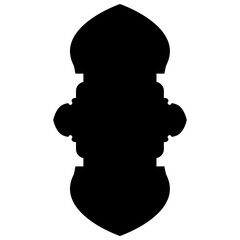 Islamic Label Emblem Shape Glyph Pictogram symbol visual illustration