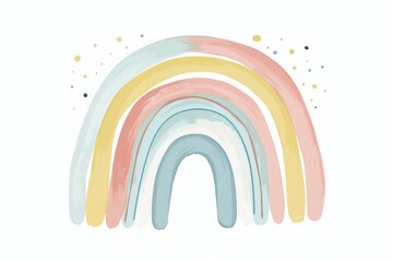 Obraz premium Individual boho rainbow painting graphics tape.