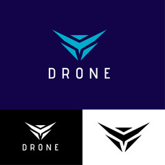 Abstract Drone Logo Design Template