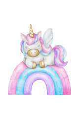 Kawaii Unicorn Daydreams, Cute Unicorn Illustrations for All Projects