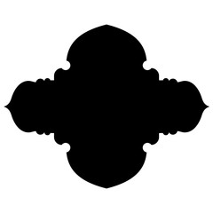 Islamic Label Emblem Shape Glyph Pictogram symbol visual illustration