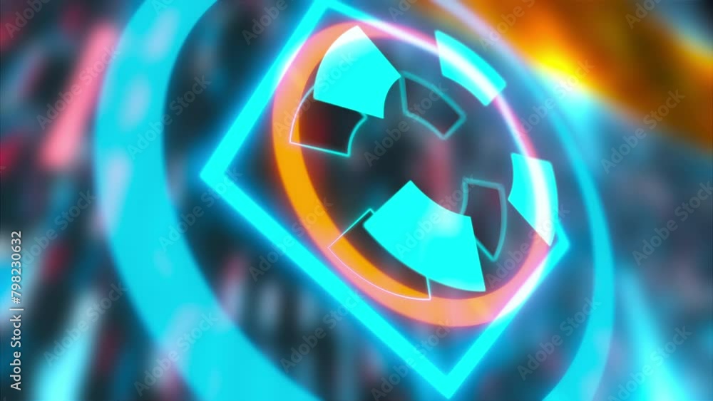 Poster abstract hud background. computer generated 3d render