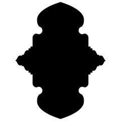 Islamic Label Emblem Shape Glyph Pictogram symbol visual illustration