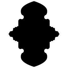 Islamic Label Emblem Shape Glyph Pictogram symbol visual illustration