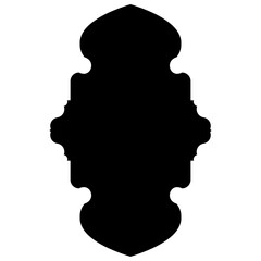 Islamic Label Emblem Shape Glyph Pictogram symbol visual illustration