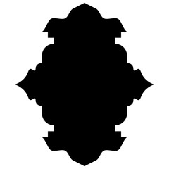 Islamic Label Emblem Shape Glyph Pictogram symbol visual illustration