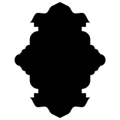 Islamic Label Emblem Shape Glyph Pictogram symbol visual illustration