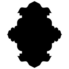 Islamic Label Emblem Shape Glyph Pictogram symbol visual illustration