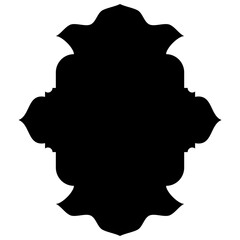 Islamic Label Emblem Shape Glyph Pictogram symbol visual illustration