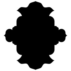 Islamic Label Emblem Shape Glyph Pictogram symbol visual illustration