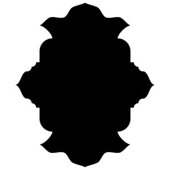 Islamic Label Emblem Shape Glyph Pictogram symbol visual illustration