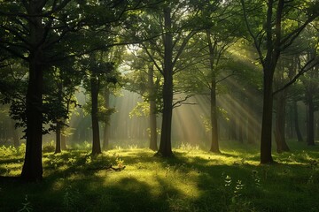 morning in the forest