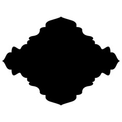 Islamic Label Emblem Shape Glyph Pictogram symbol visual illustration