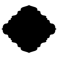 Islamic Label Emblem Shape Glyph Pictogram symbol visual illustration