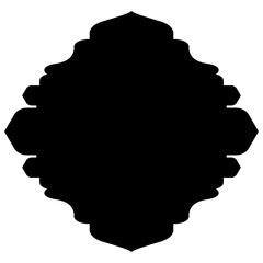 Islamic Label Emblem Shape Glyph Pictogram symbol visual illustration