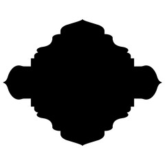 Islamic Label Emblem Shape Glyph Pictogram symbol visual illustration