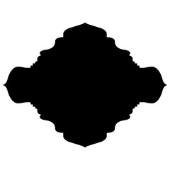 Islamic Label Emblem Shape Glyph Pictogram symbol visual illustration