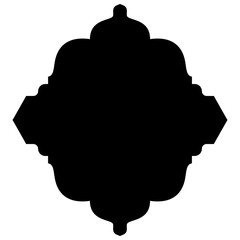 Islamic Label Emblem Shape Glyph Pictogram symbol visual illustration