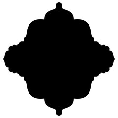 Islamic Label Emblem Shape Glyph Pictogram symbol visual illustration