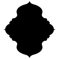 Islamic Label Emblem Shape Glyph Pictogram symbol visual illustration