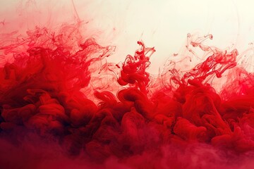 Abstract Red Ink Background