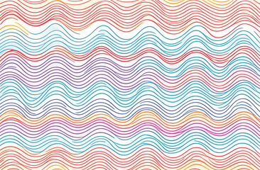 Abstract background, waves, multicolored