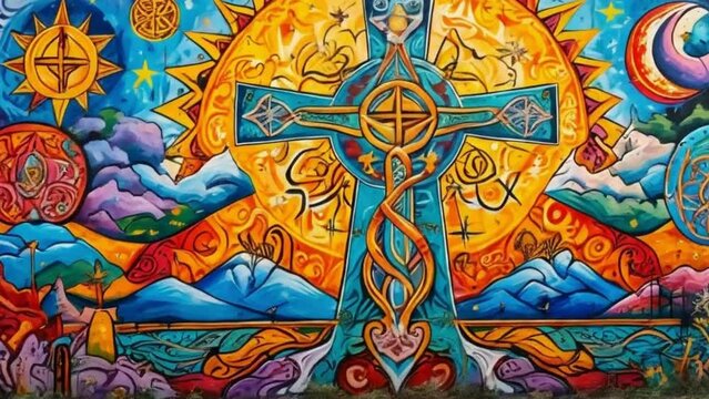 stained glass window in church