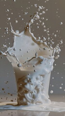 Symbol picture for fresh healthy milk