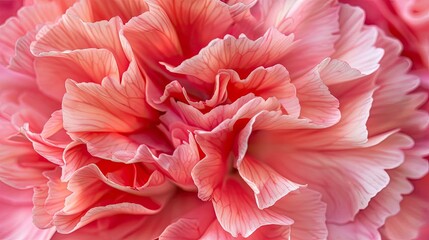 A detailed shot of a vibrant pink carnation bloom captured up close