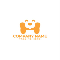 dog and love logo design. pet care white stethoscope concept element. linear style symbol vector illustration.
