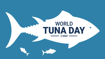 Flat design vector graphic suitable for celebrating World Tuna Day. Great for flyer design and illustrations. - Powered by Adobe