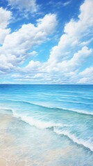 青空と海,Generative AI AI画像