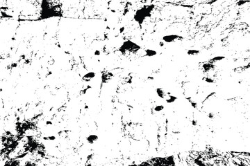 Rock or stones vector overlay texture background. Black and white stone and rocks wall texture. Grunge trace of solid marble or mineral wall.