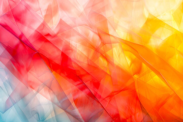 Abstract image capturing the essence of movement with vibrant geometric shapes