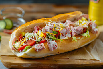 Trendy Homemade Chopped Italian Sub Sandwich