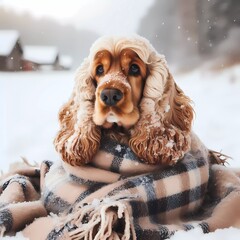 Hund im Winter