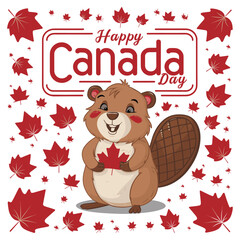 2024 canada day vector illustration, happy canada day