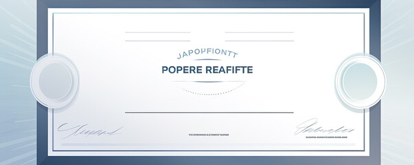 Stylish certificate template with ornate floral details perfect for awards and official recognition.