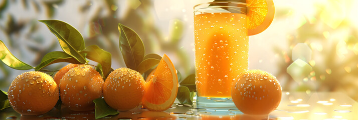 Freshly Squeezed Orange Juice Illustrating Its Immense Health Benefits & Natural Goodness